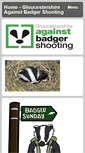 Mobile Screenshot of glosagainstbadgershooting.org