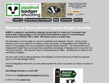 Tablet Screenshot of glosagainstbadgershooting.org